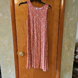 Old Navy Floral Midi Dress - Pink and Yellow